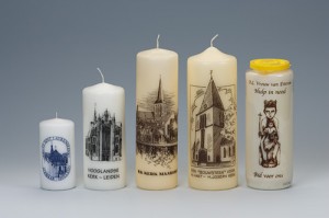 Bedrukte kerk kaarsen